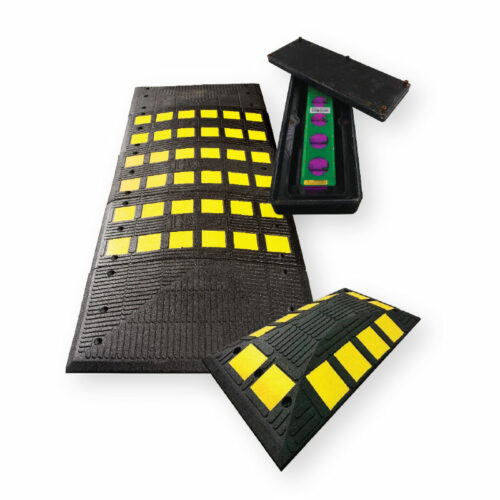 Rubber pods and embedded parking counting sensor