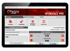 OpenSpace Pro Software loaded on Tablet