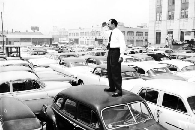 searching for parking